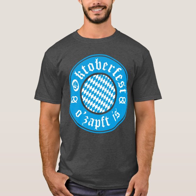 Oktoberfest O’zapft Is Germany Bavarian T-Shirt (Front)