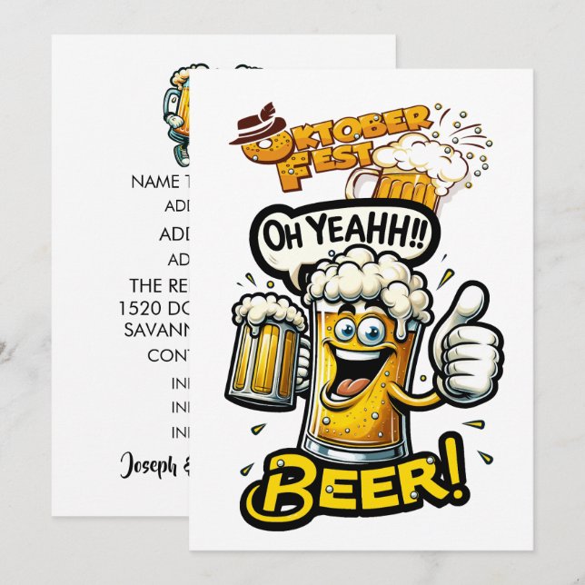 OKTOBERFEST / Octoberfest Invitation (Front/Back)