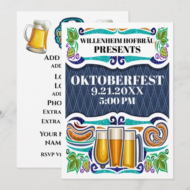 OKTOBERFEST / Octoberfest Invitation (Front/Back)