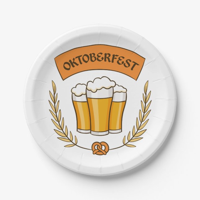 Oktoberfest paper plates (Front)