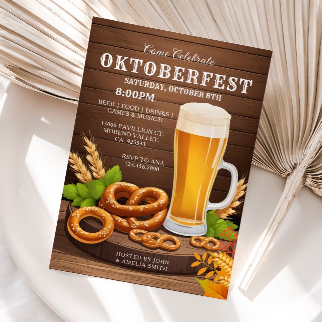 Oktoberfest Party, Beer Party, Oktober Beer Fest Invitation (Creator Uploaded)