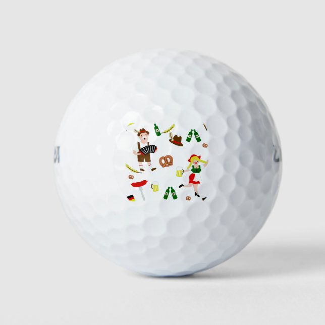 Oktoberfest party golf balls (Front)