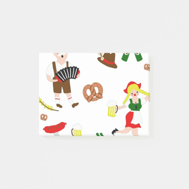 Oktoberfest party post-it notes (Front)