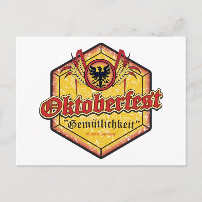 Oktoberfest - Pentagon Design Postcard (Front)