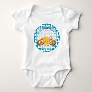 Oktoberfest Pretzels & Beer Baby Bodysuit