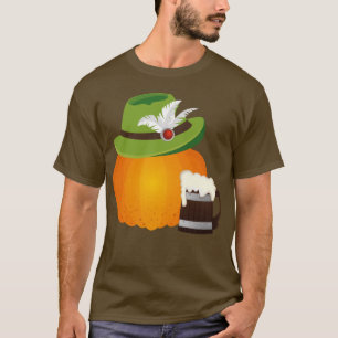 Oktoberfest Pumpkin, Beer, Alpine Hat T-Shirt