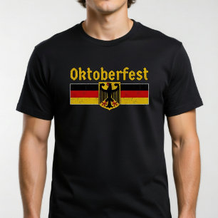 Oktoberfest Retro Germany Flag T-Shirt