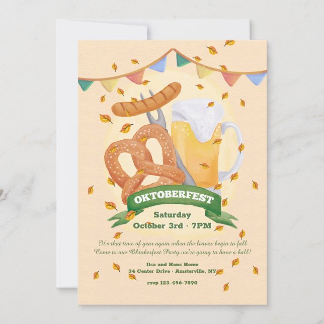 Oktoberfest Season Invitation (Front)