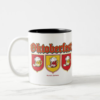 Oktoberfest-Shield---Beers Two-Tone Coffee Mug