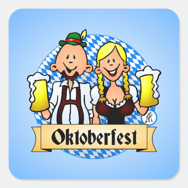 Oktoberfest Square Sticker (Front)