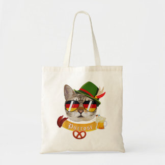 Oktoberfest T  Funny Prost Pun Purrost Cat     Tote Bag