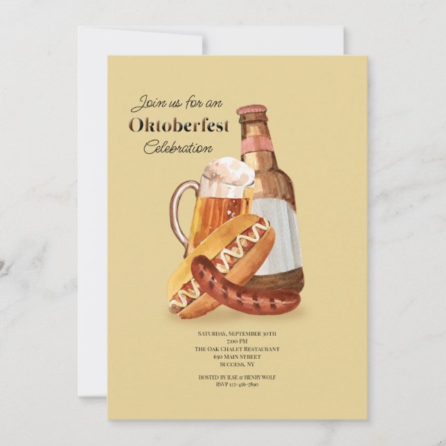 Oktoberfest Time Invitation (Front)