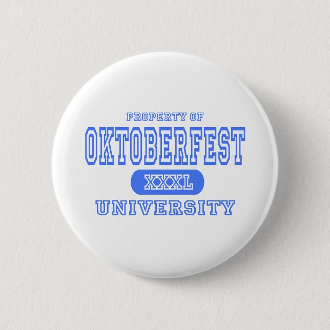 Oktoberfest University 6 Cm Round Badge (Front)