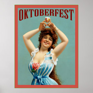 Oktoberfest  ~ Vintage Bavarian Advertising Poster