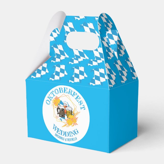 OKTOBERFEST Wedding Favour Box (Front Side)