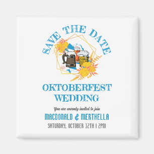 OKTOBERFEST Wedding Save The Date Magnet