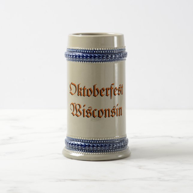 Oktoberfest Wisconsin Beer Stein (Center)