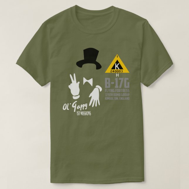 Ol' Gappy B-17 T-shirt (Design Front)