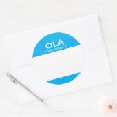 Ola Meu Nome E Portuguese hello name tag (Envelope)