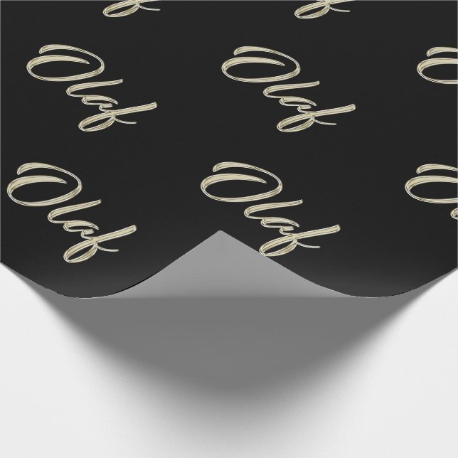 Olaf First Name Name of edles gift paper (Corner)