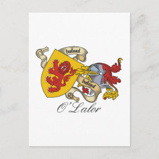 O'Lalor Family Crest Postcard