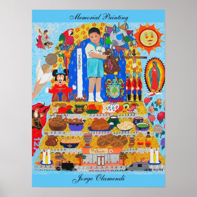 OLAMENDIES memorial painting Collectors edition  P Poster (Front)