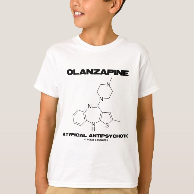 Olanzapine Atypical Antipsychotic (Molecule) T-Shirt (Front)