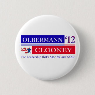 Olbermann Clooney 2012 button