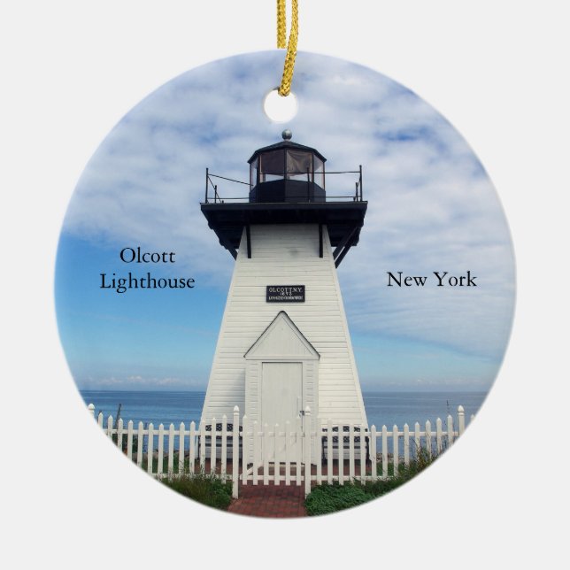 Olcott Lighthouse ornament (Front)