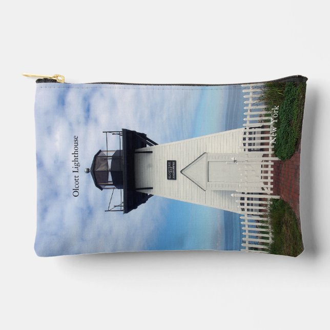 Olcott Lighthouse zipper bag (Front)