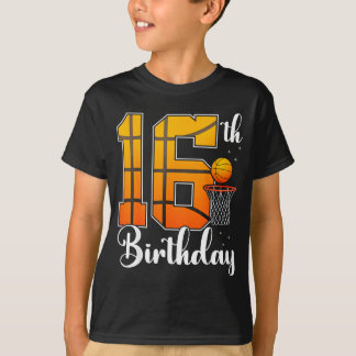 Old 16th Years Basketball 16 Player T-Shirt