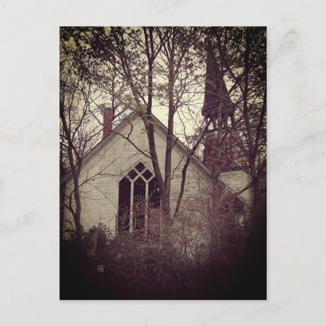 Old Abandoned Church Postcard (Front)
