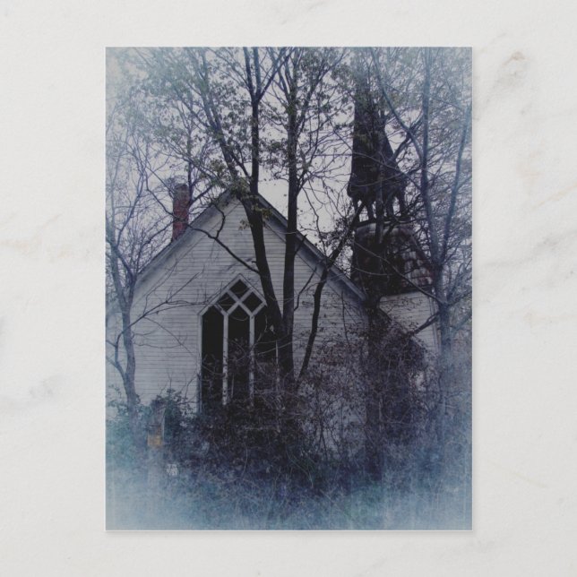 Old Abandoned Church Postcard (Front)