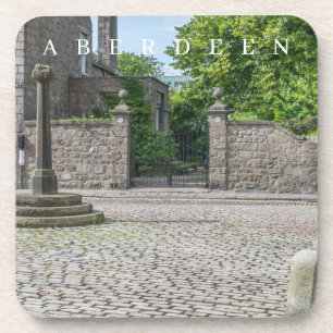 Old Aberdeen Mercat Cross view coasters