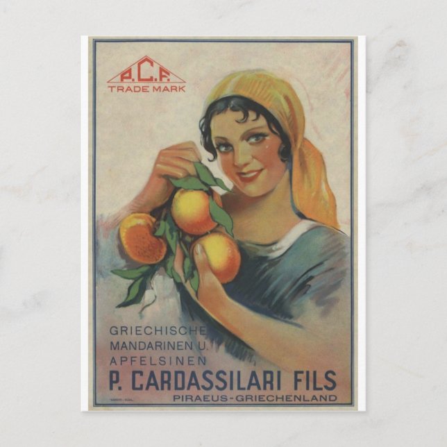 Old Advert Cardassilari Fils Postcard (Front)