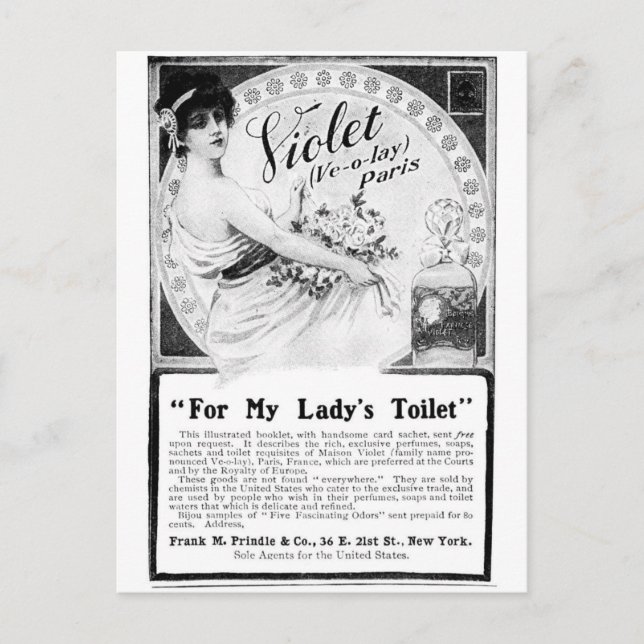Old Advert: For My Lady’s Toilet Postcard (Front)