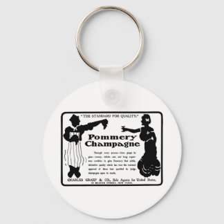 Old Advert Pommery Champagne Key Ring