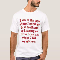 Old Age: False Teeth, Hearing Aid and Lost Glasses