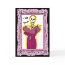 Old Age Skeleton Birthday Card