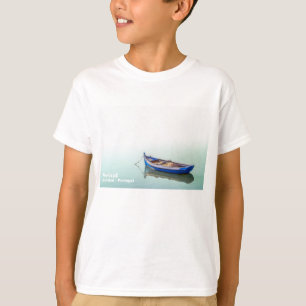 Old Aiola boat. Small rowboat in Seixal Bay.  T-Shirt