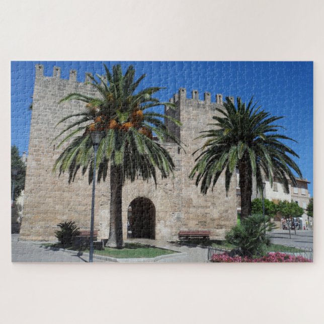 Old Alcudia Town Mallorca Majorca Spain Souvenir Jigsaw Puzzle (Horizontal)