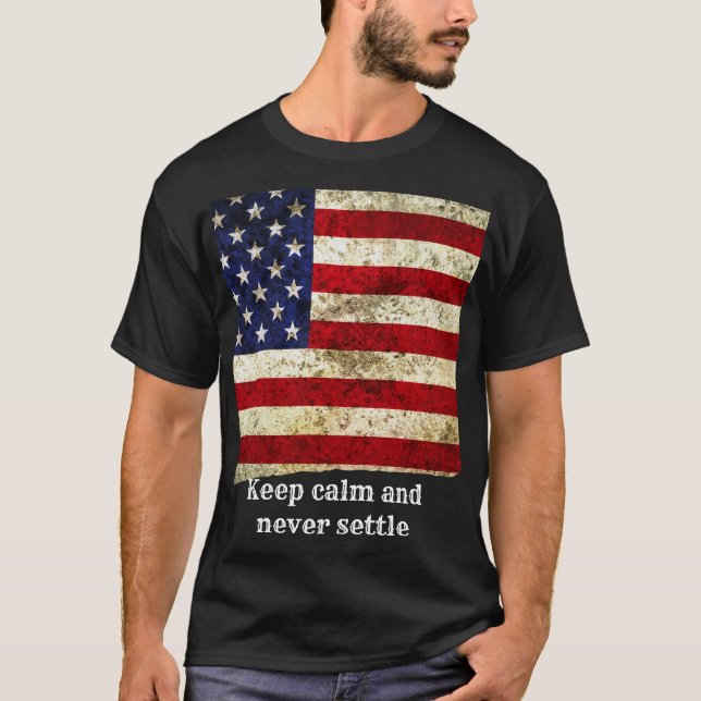 Old America Patriotic Wall Decor T-Shirt (Front)