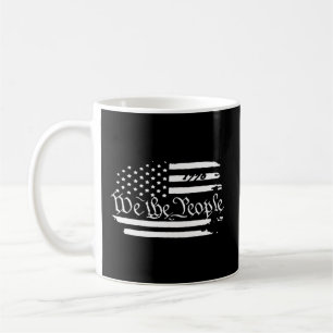 Old American Flag Patriotic 1776 We The People Usa Coffee Mug