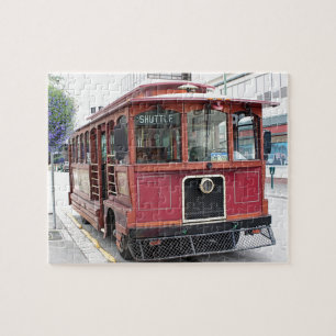 Old Anchorage trolley, Alaska Jigsaw Puzzle