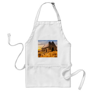 Old Ancient Church on the Plains Zazzle HEART Apro Standard Apron