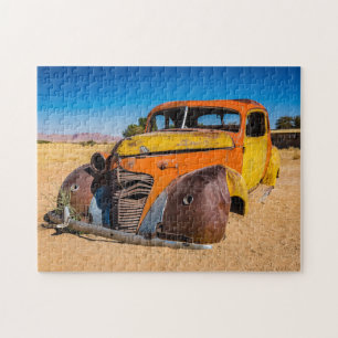Old and abandoned car in Solitaire, Namibia Jigsaw Puzzle