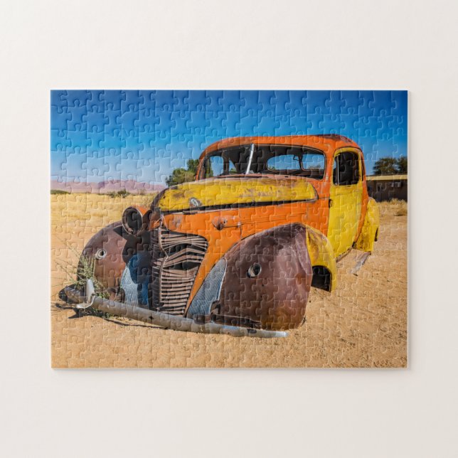Old and abandoned car in Solitaire, Namibia Jigsaw Puzzle (Horizontal)
