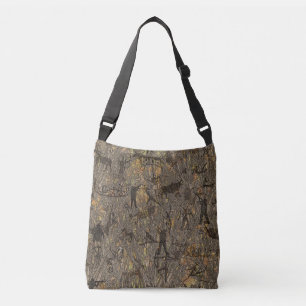 Old and modern style, camouflage Low-Top sneakers Crossbody Bag