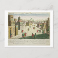 Old and New Delhi (aquatint)