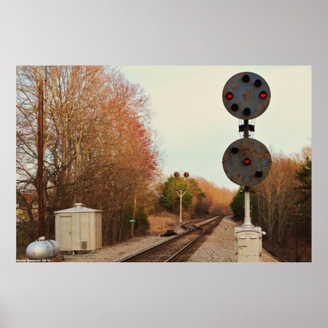 Old and Original N&W Railway Signals Poster (Front)